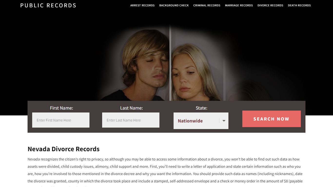 Nevada Divorce Records | Enter Name and Search. 14Days Free